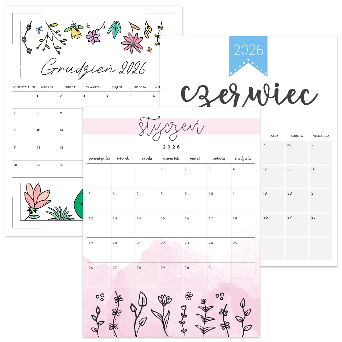 kalendarz 2026 do druku