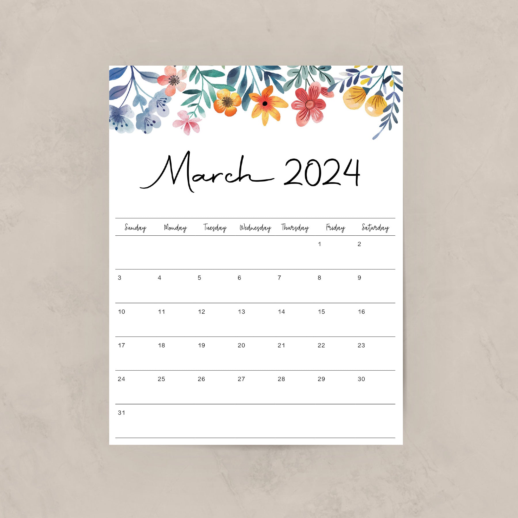 Printable 2024 Calendar