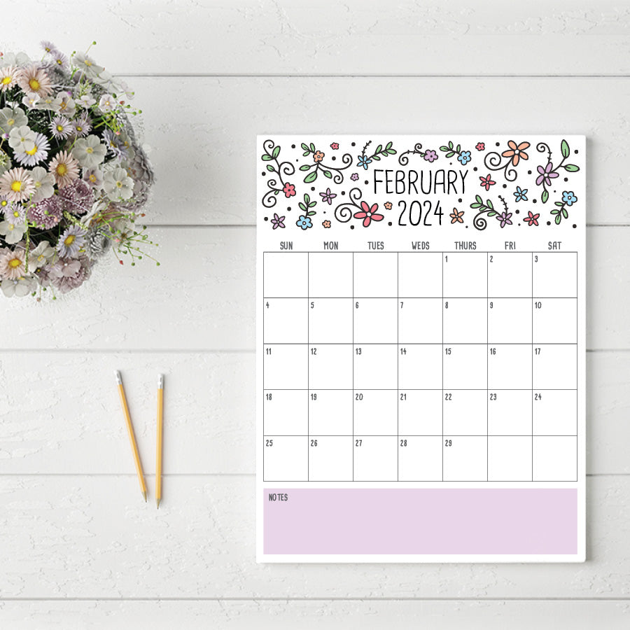 Printable 2024 Calendar · Tidy Plans
