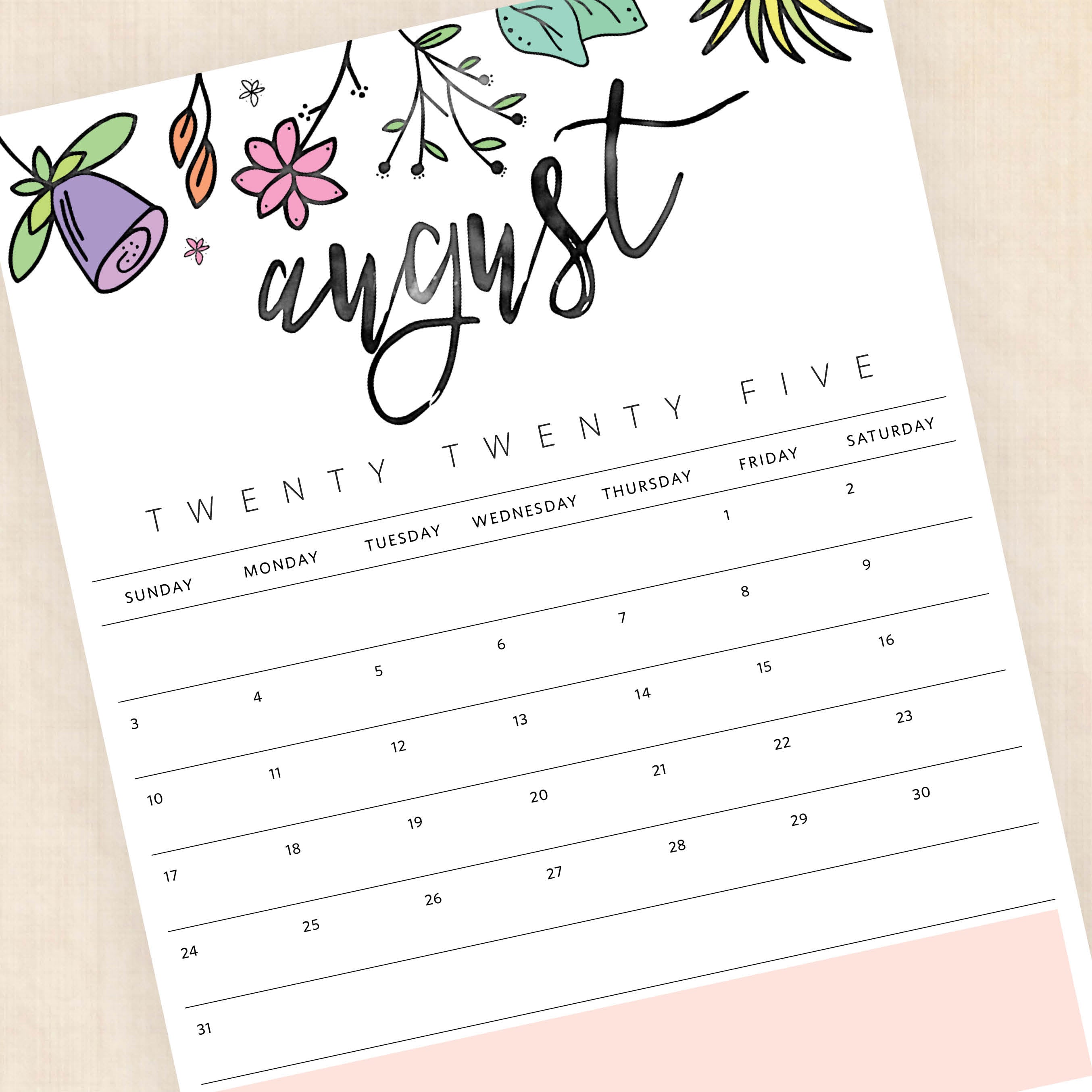 Printable 2025 Calendar