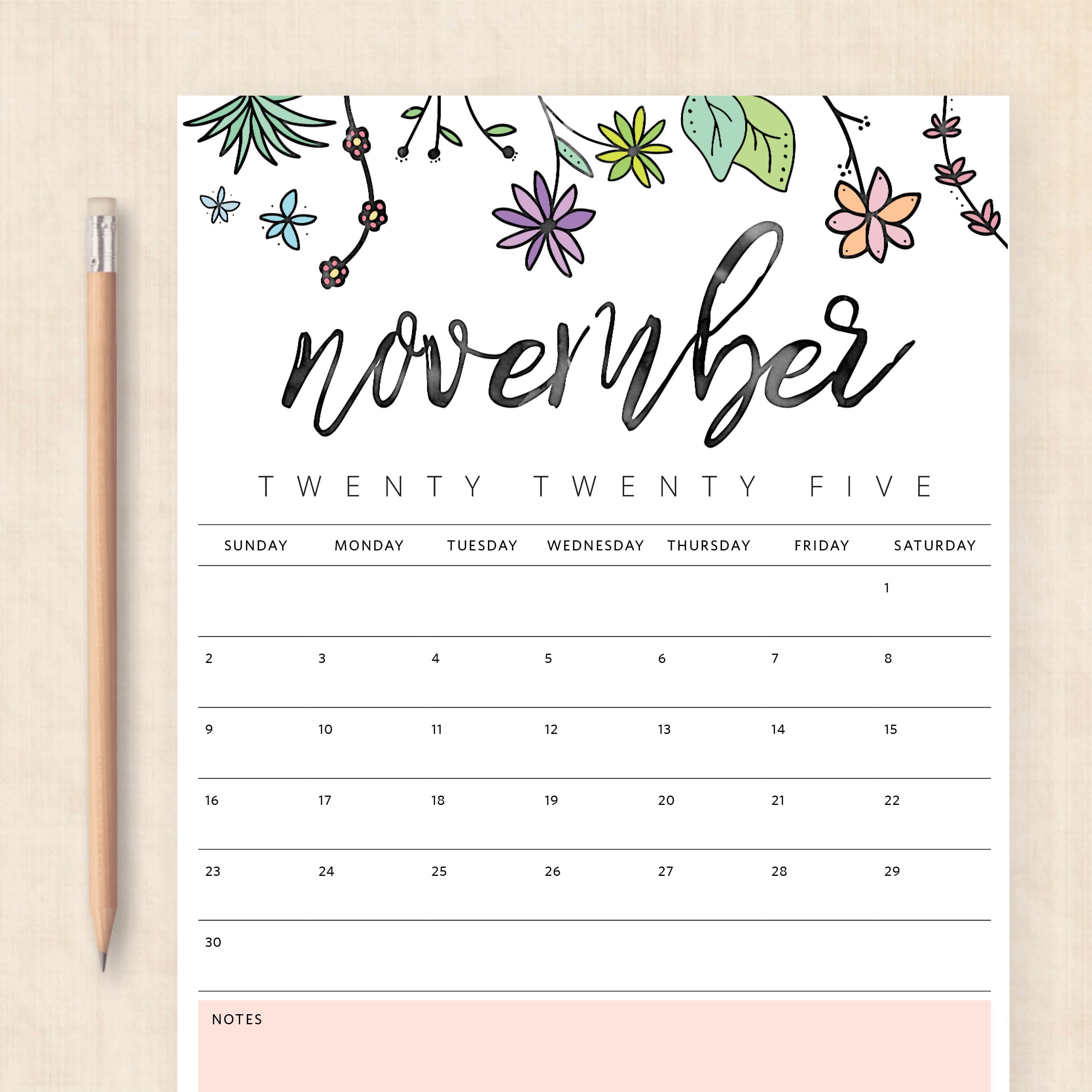 Printable 2025 Calendar