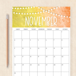 2025 Calendar