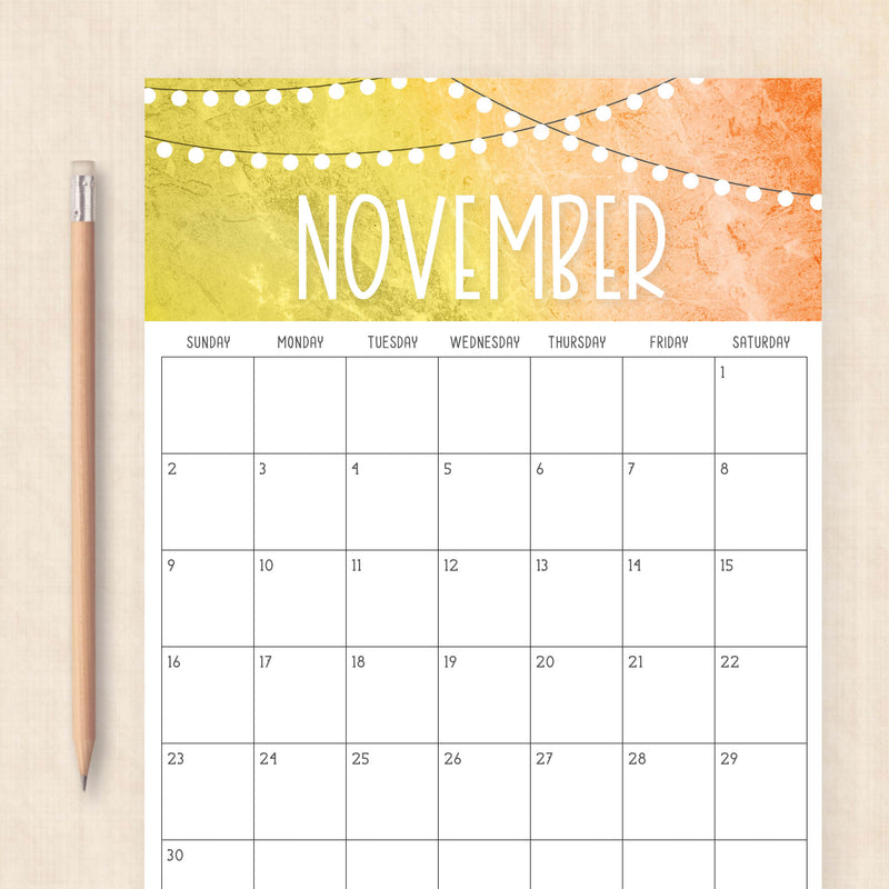 2025 Calendar