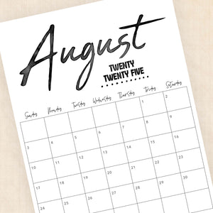 Printable 2025 Calendar