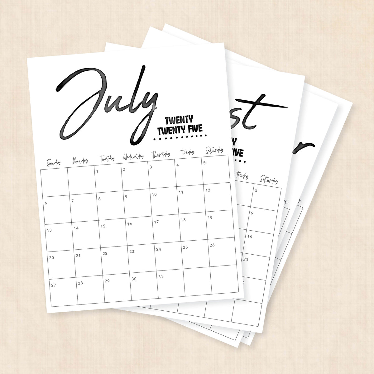 Printable 2025 Calendar
