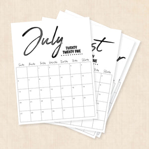 Printable 2025 Calendar