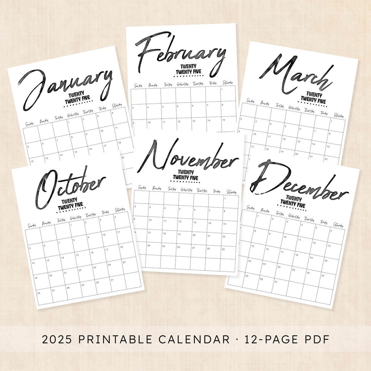 Printable 2025 Calendar