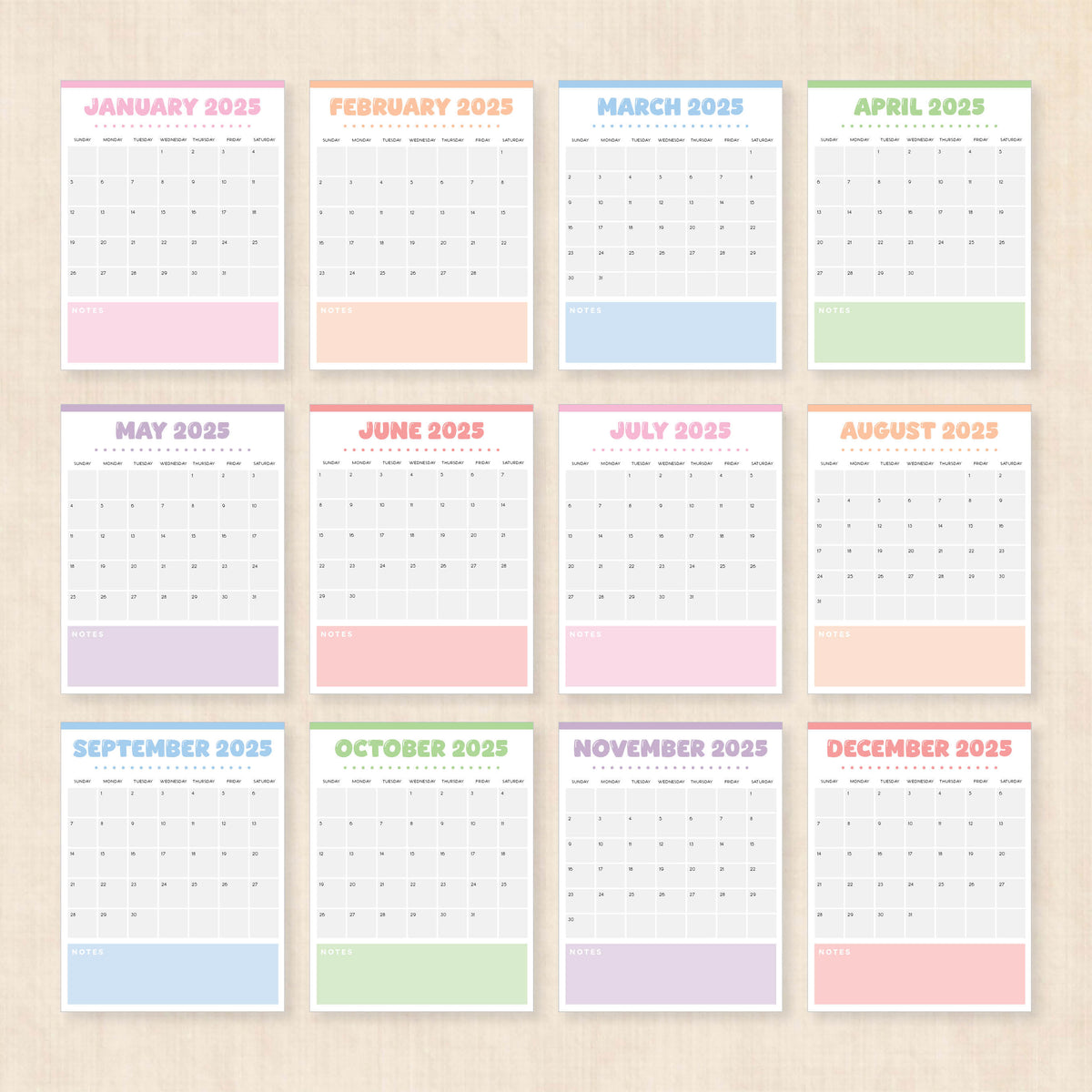 Printable 2025 Calendar
