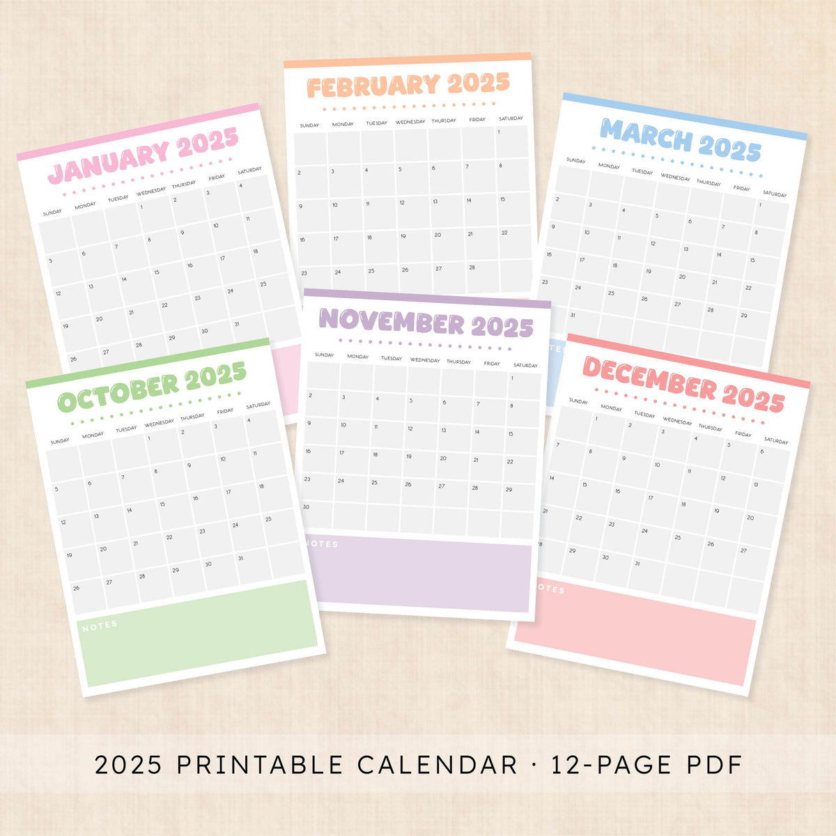Printable 2025 Calendar