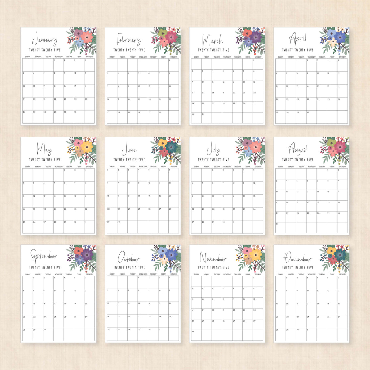 Printable 2025 Calendar