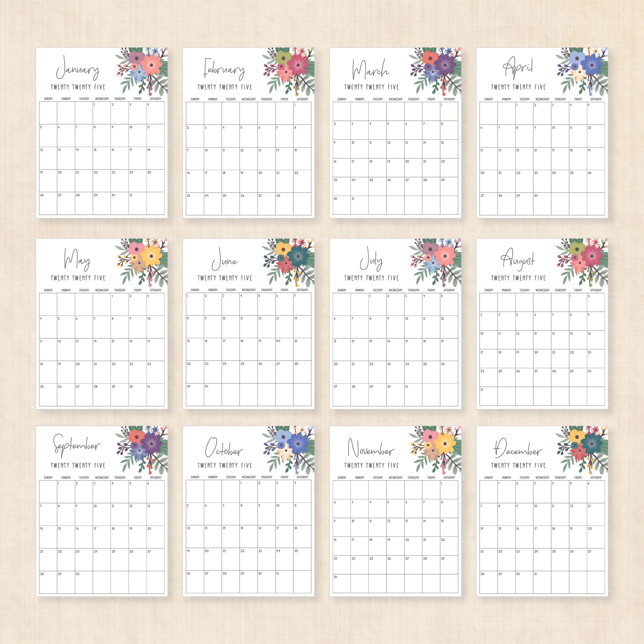Printable 2025 Calendar