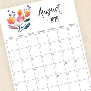 2025 Calendar