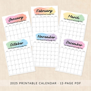 Printable 2025 Calendar