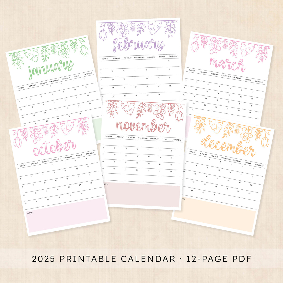 Printable 2025 Calendar