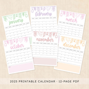 Printable 2025 Calendar