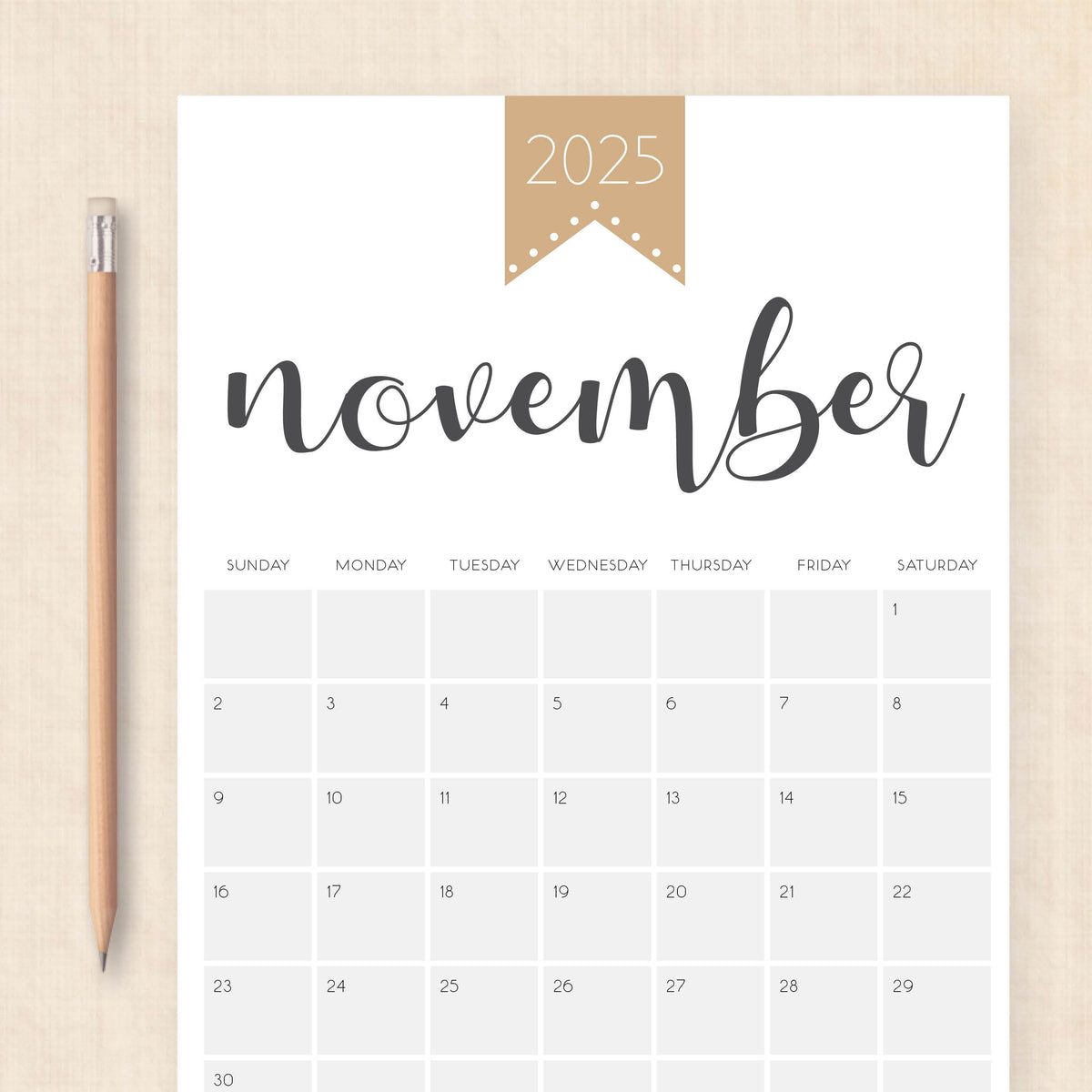Printable 2025 Calendar