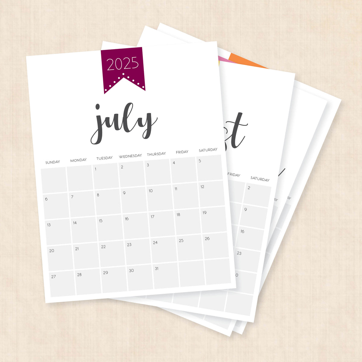Printable 2025 Calendar