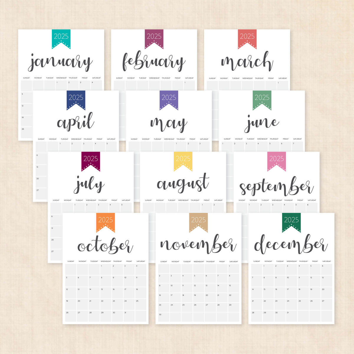 Printable 2025 Calendar