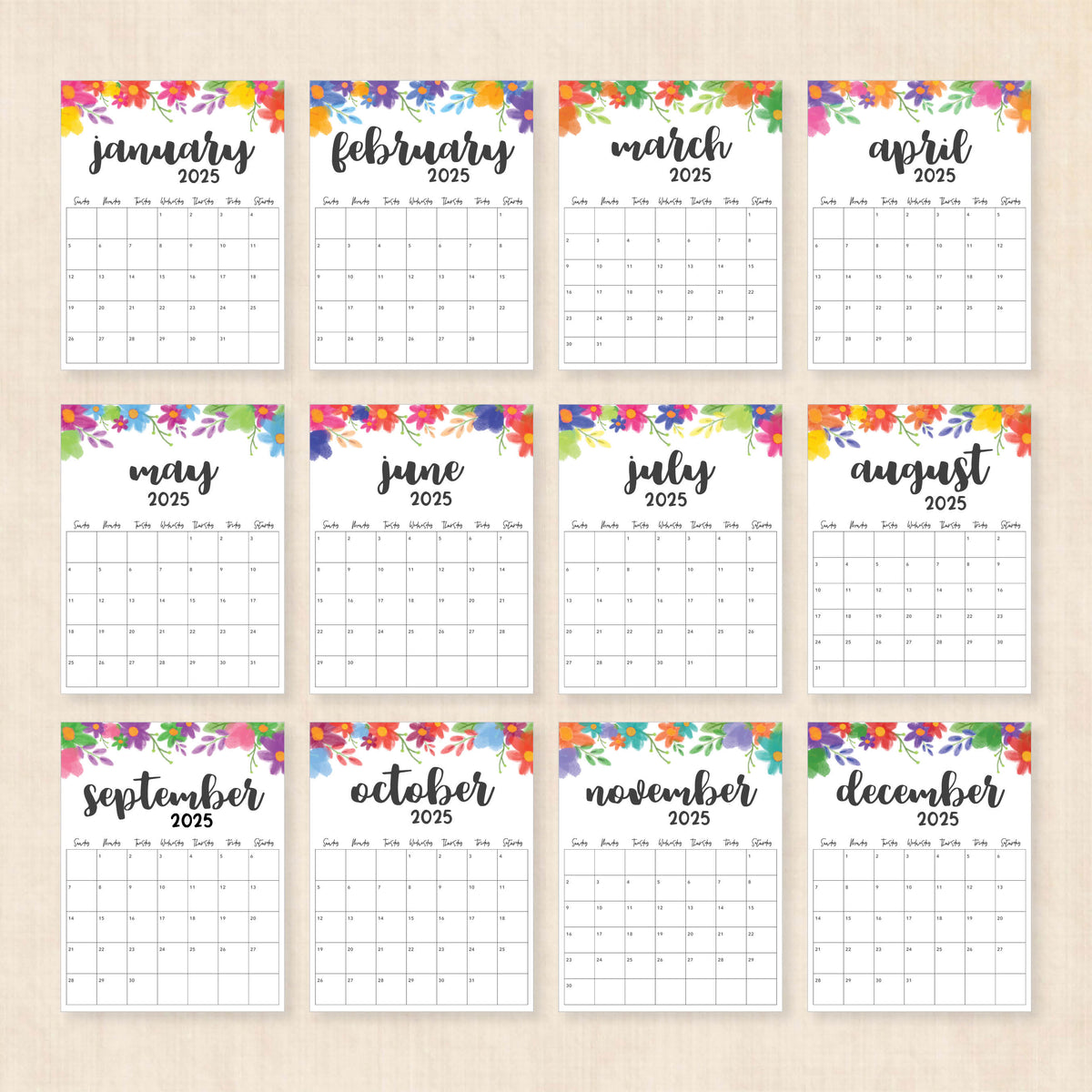 2025 Calendar