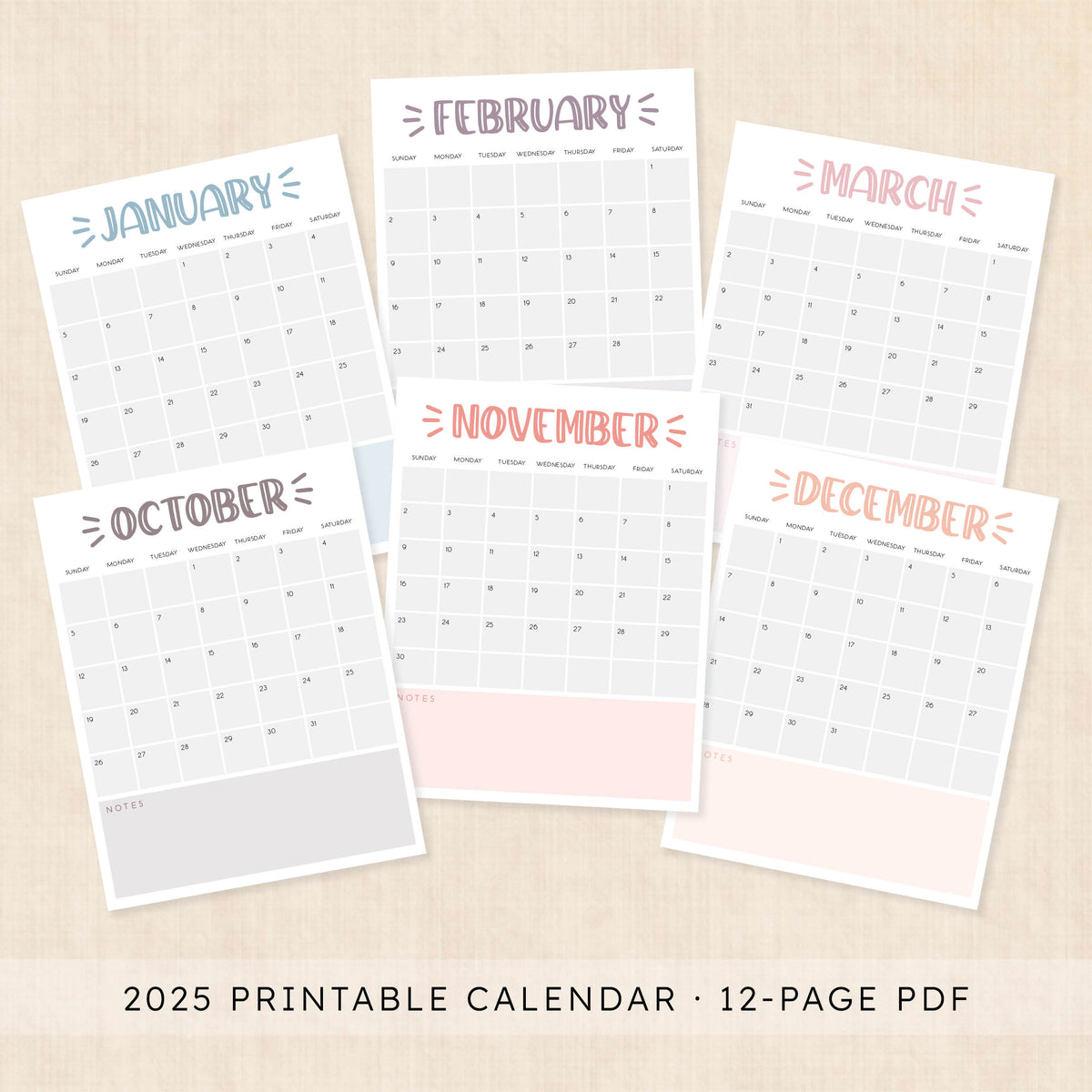 Printable 2025 Calendar