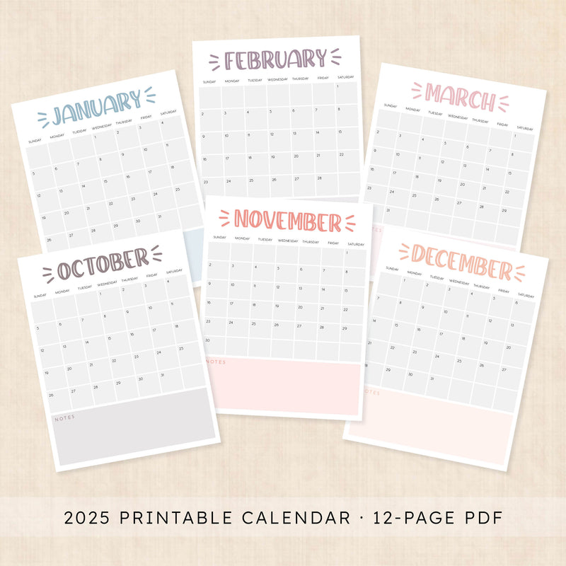 Printable 2025 Calendar