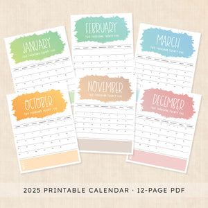 2025 Calendar