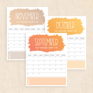 2025 Calendar