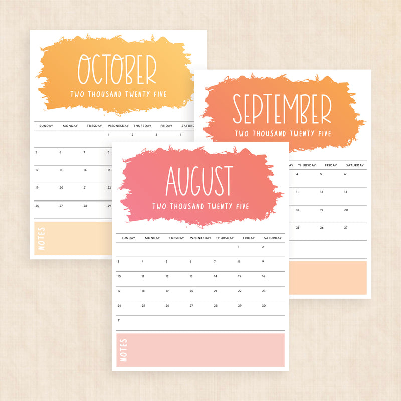 2025 Calendar