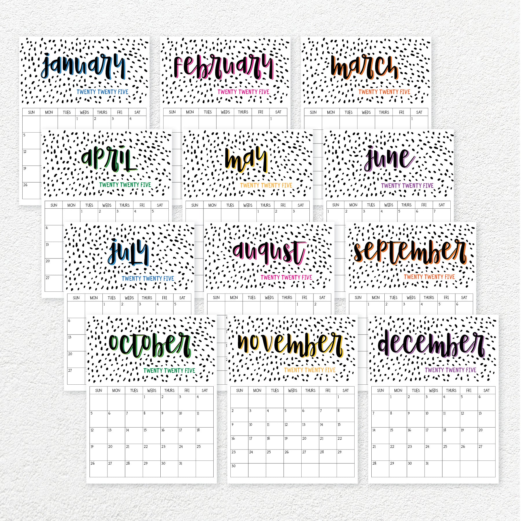 2025 Calendar