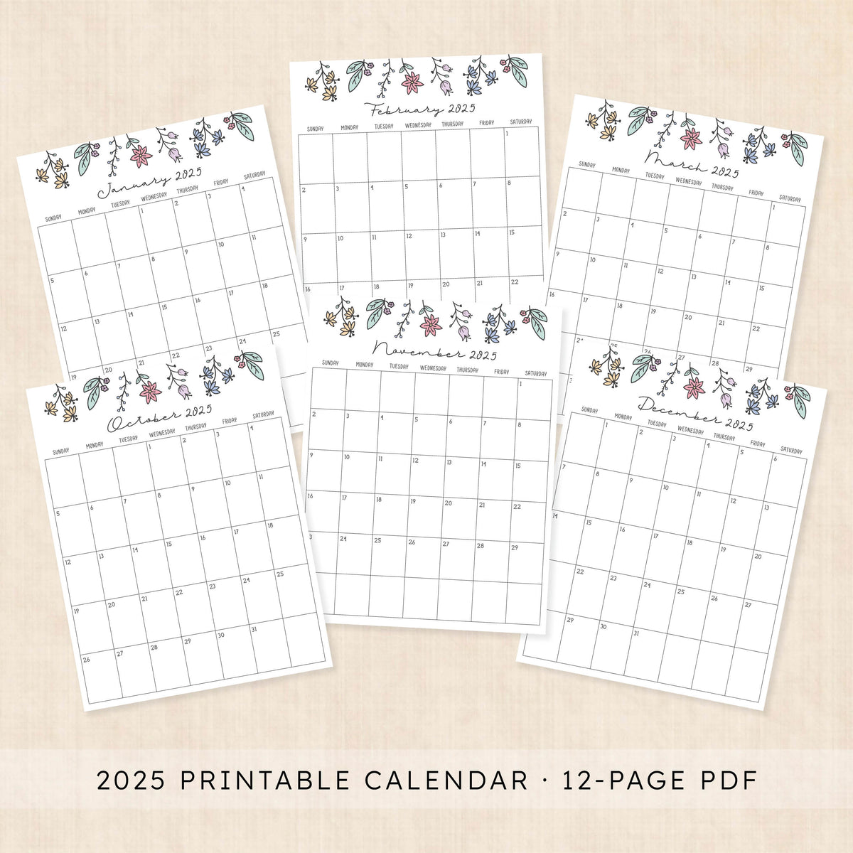 Printable 2025 Calendar