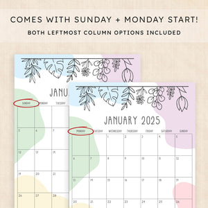 2025 Calendar