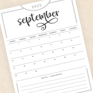2025 Calendar