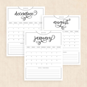 2025 Calendar
