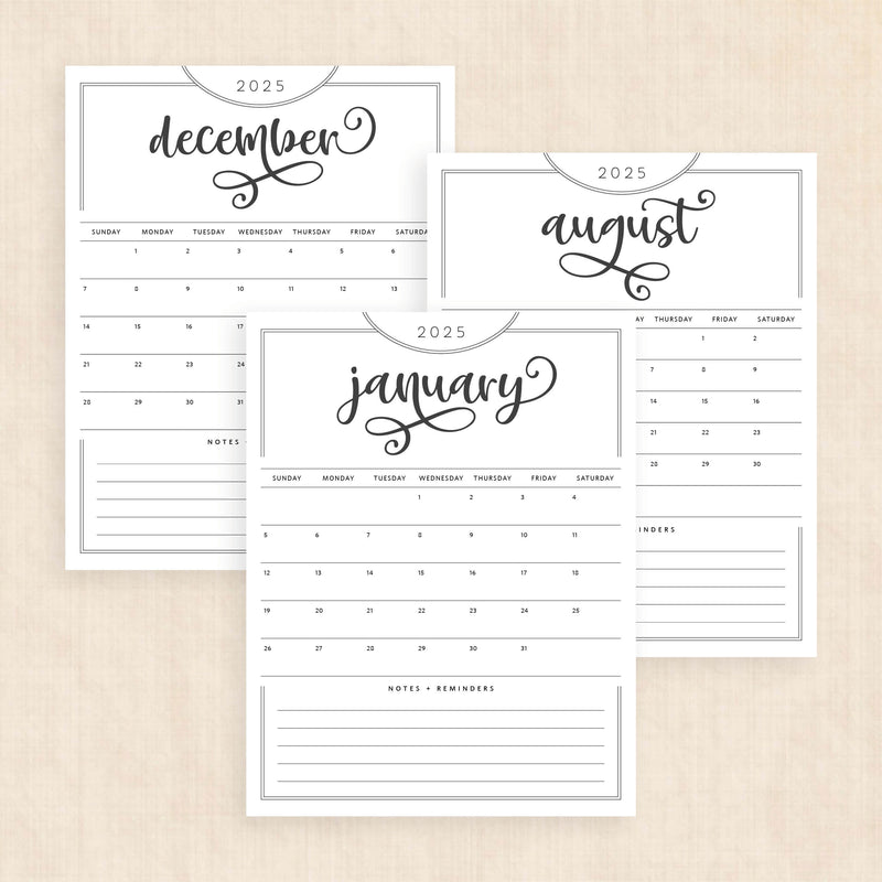 2025 Calendar