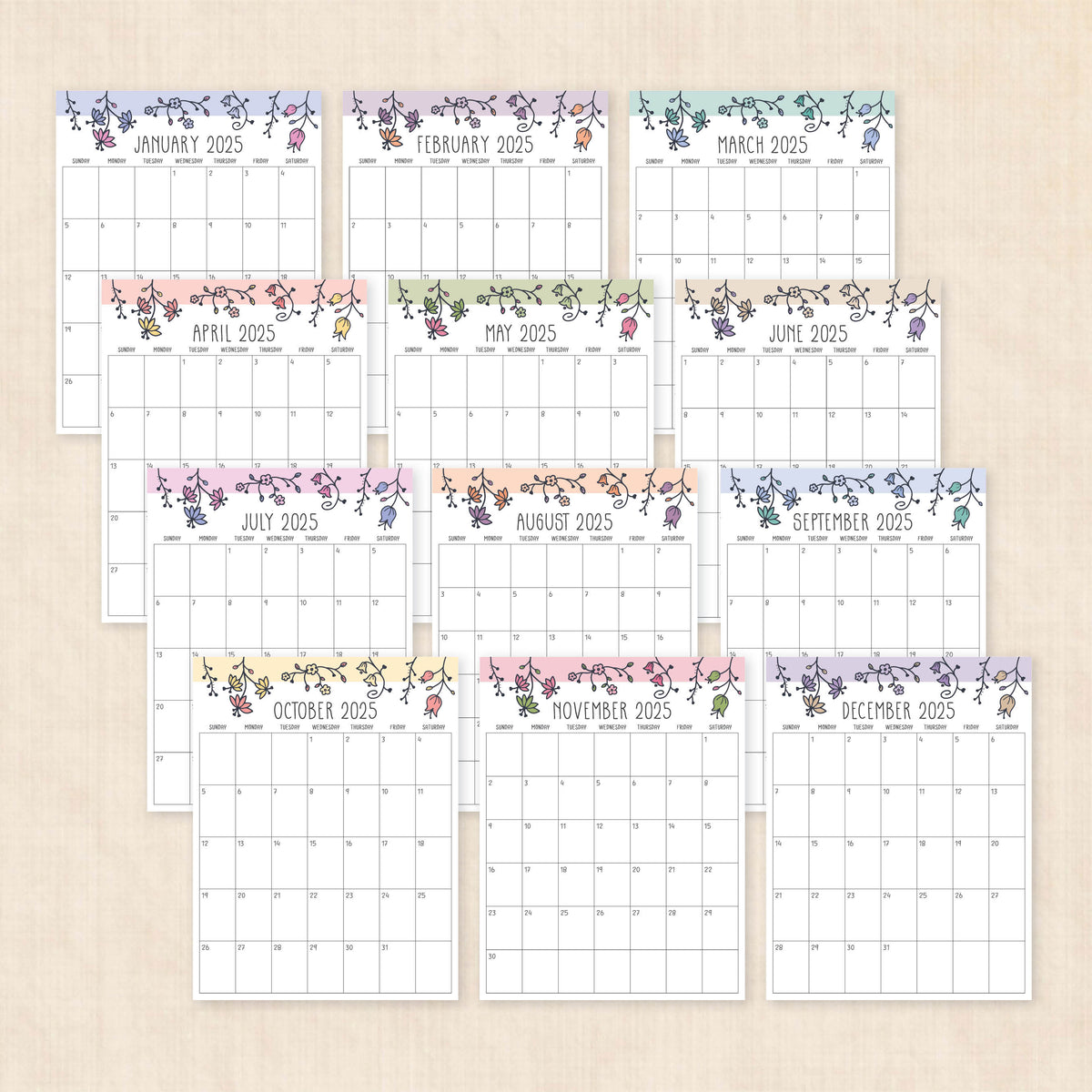 Printable 2025 Calendar