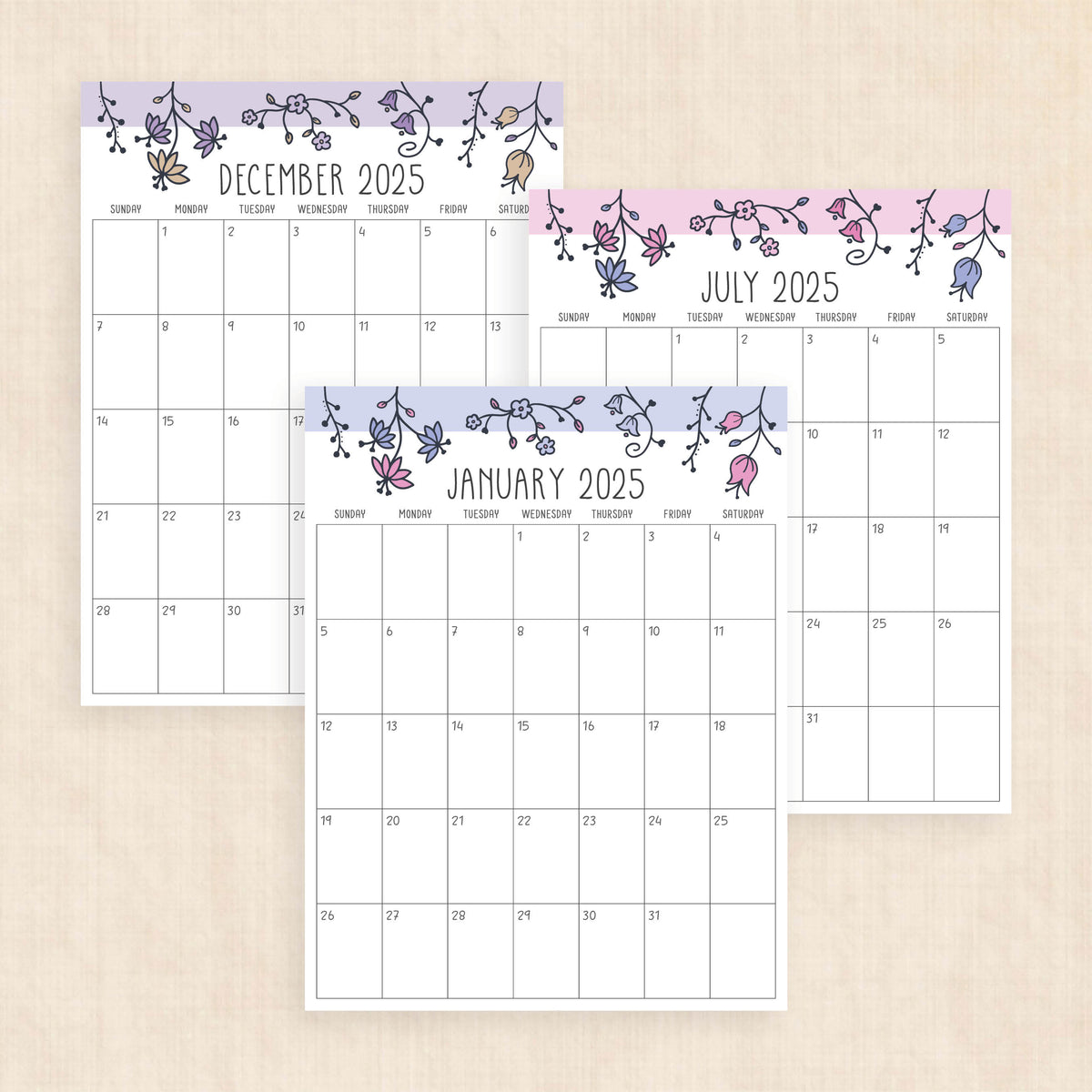 Printable 2025 Calendar