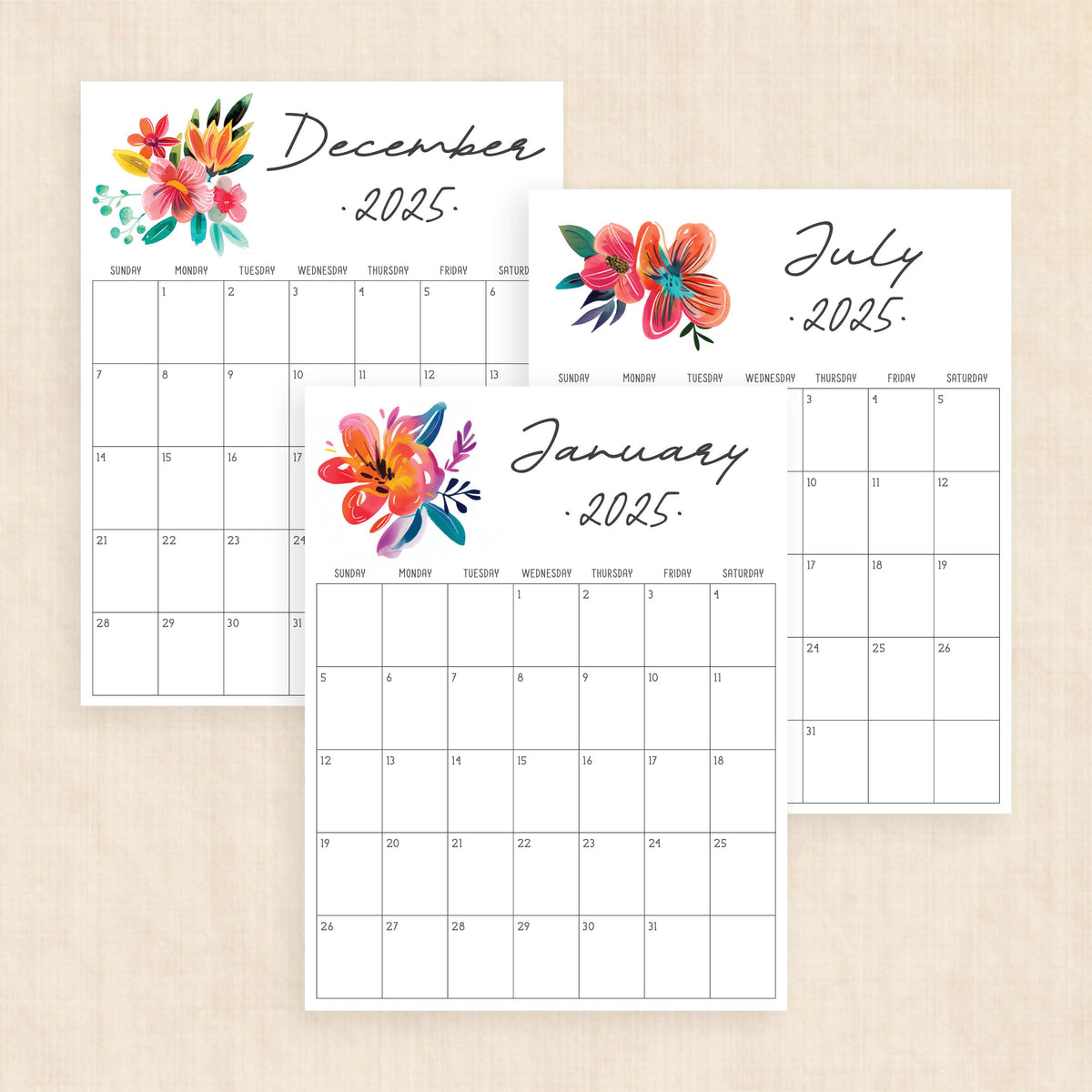 Printable 2025 Calendar