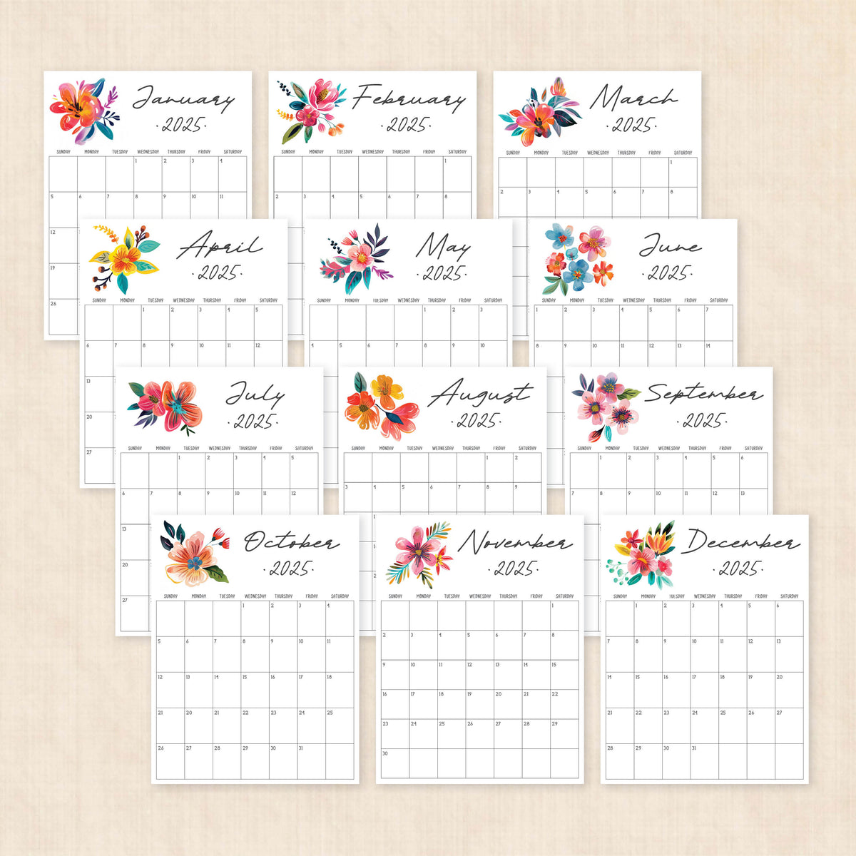 Printable 2025 Calendar