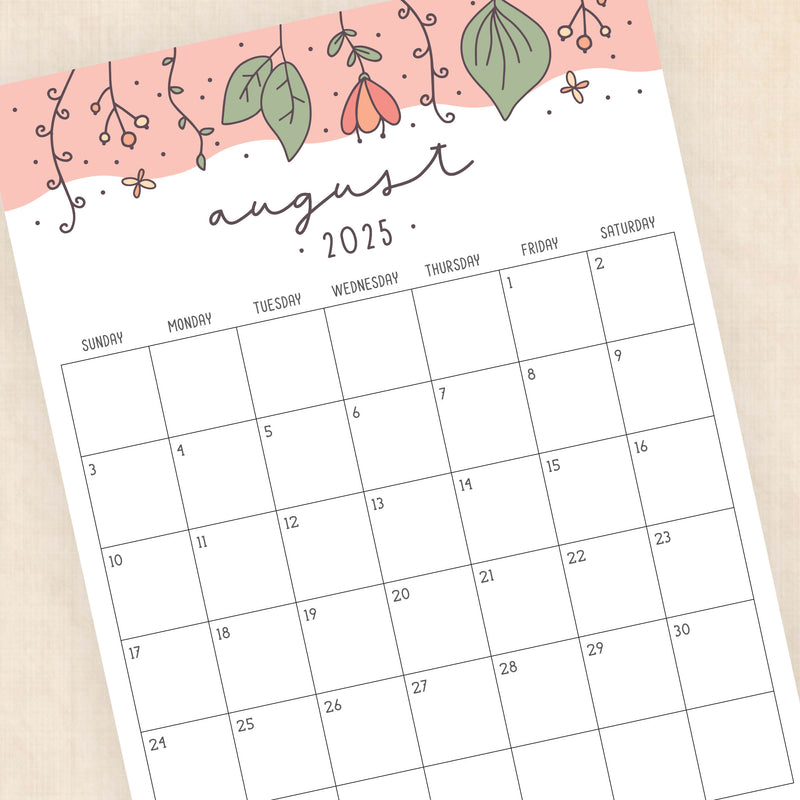 2025 Calendar