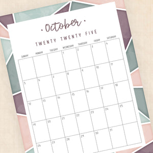 2025 Calendar