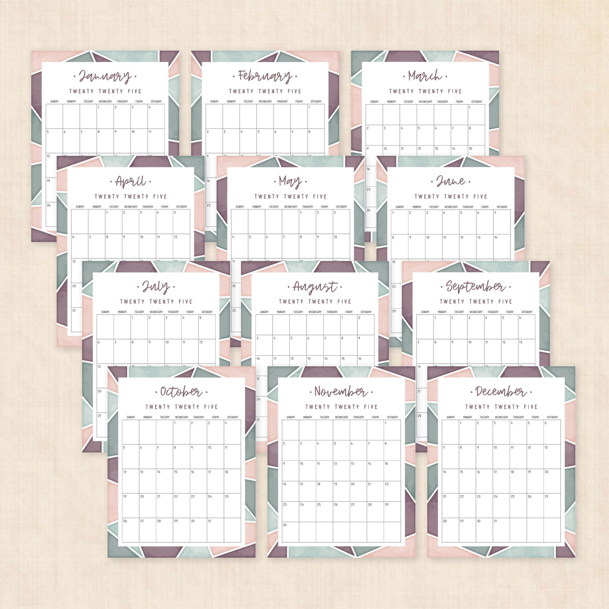 2025 Calendar