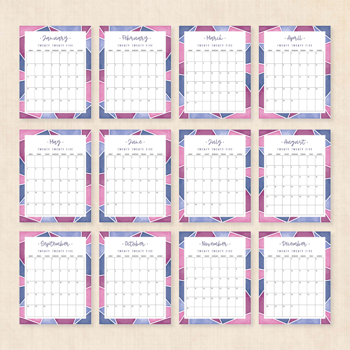2025 Calendar