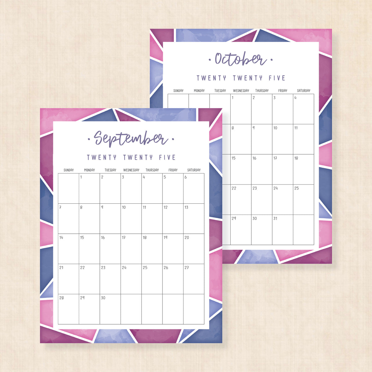 2025 Calendar
