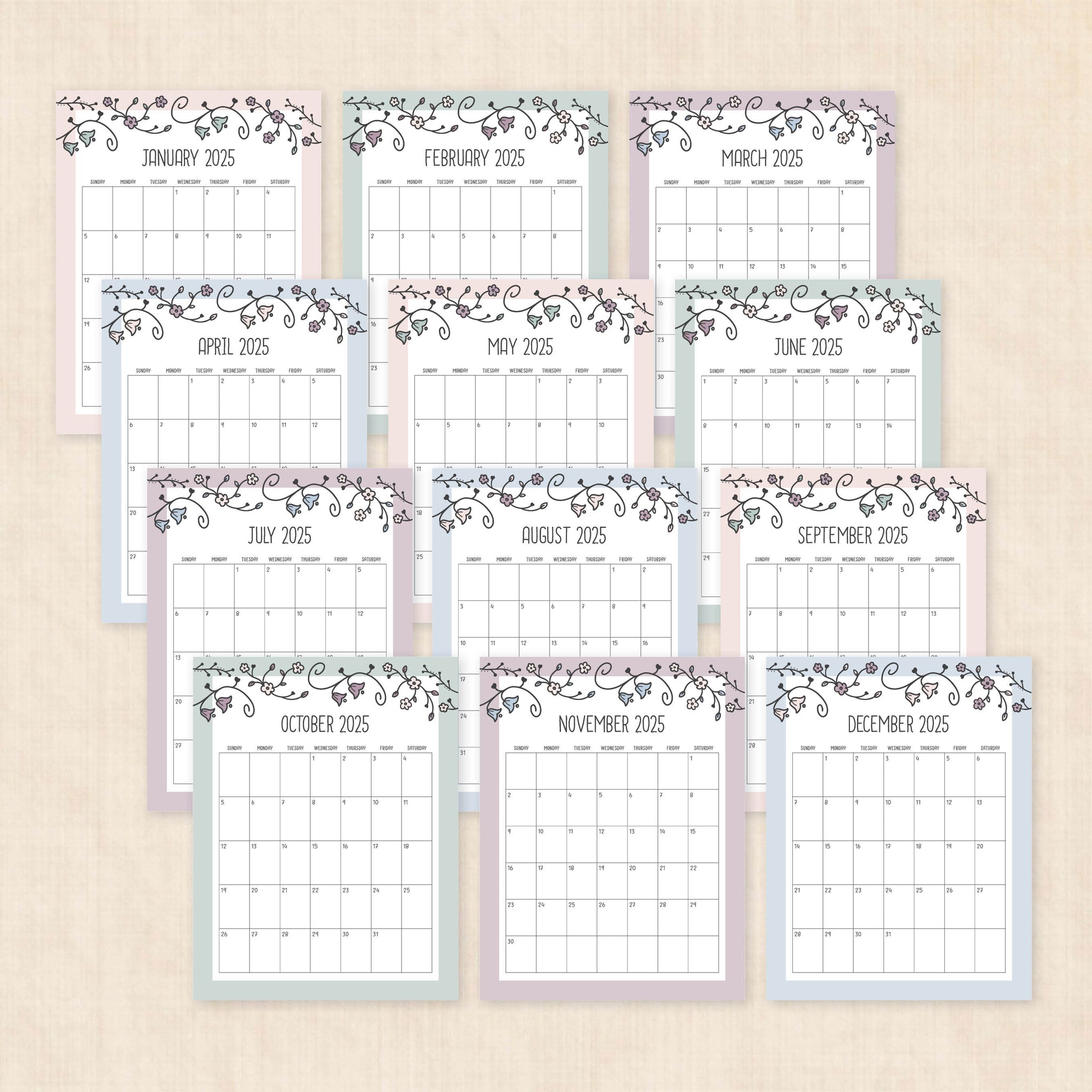 2025 Calendar