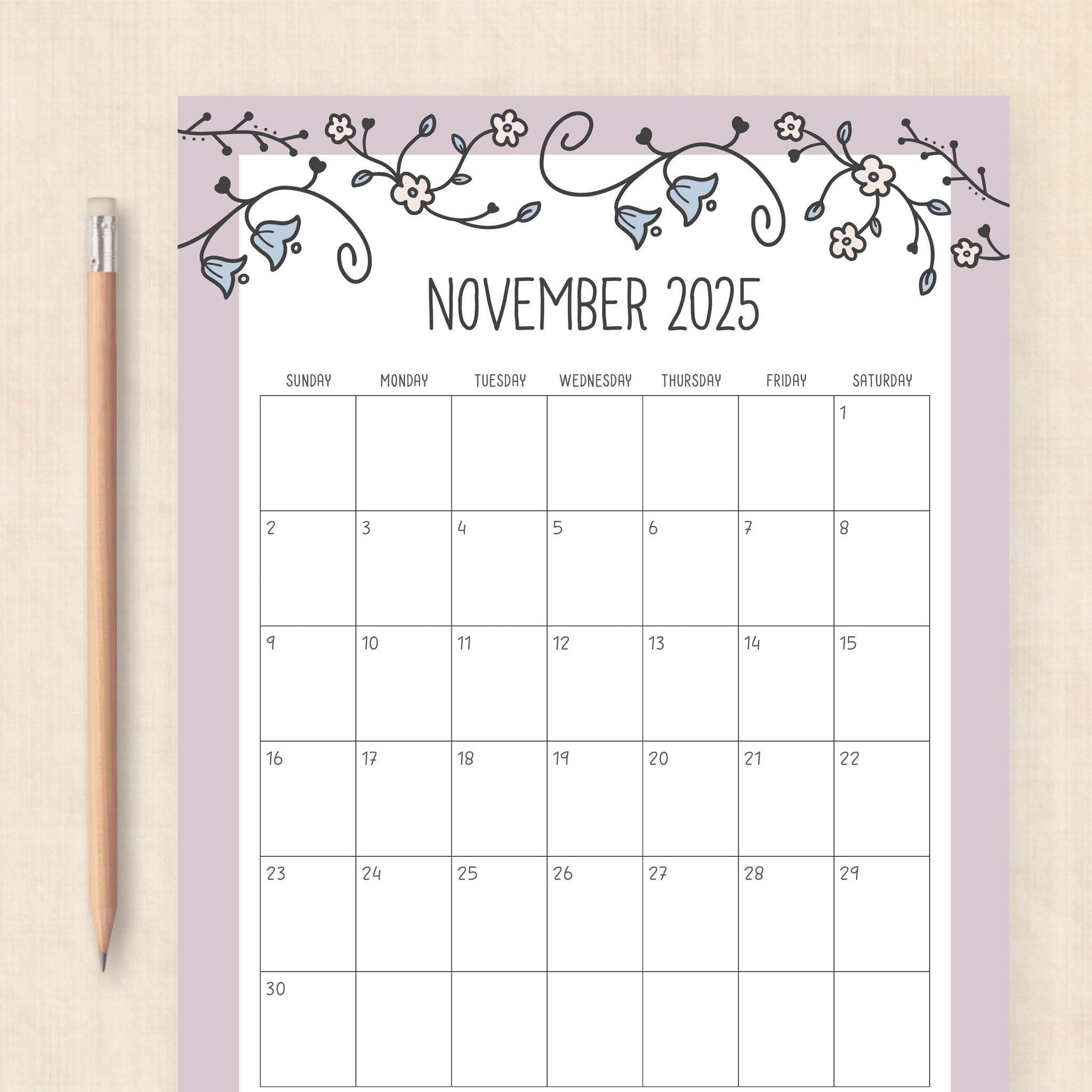 2025 Calendar