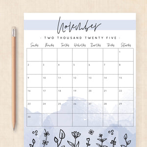 2025 Calendar