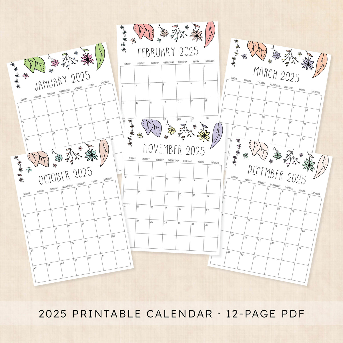 Printable 2025 Calendar