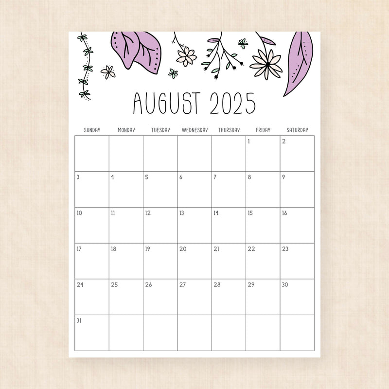 Printable 2025 Calendar