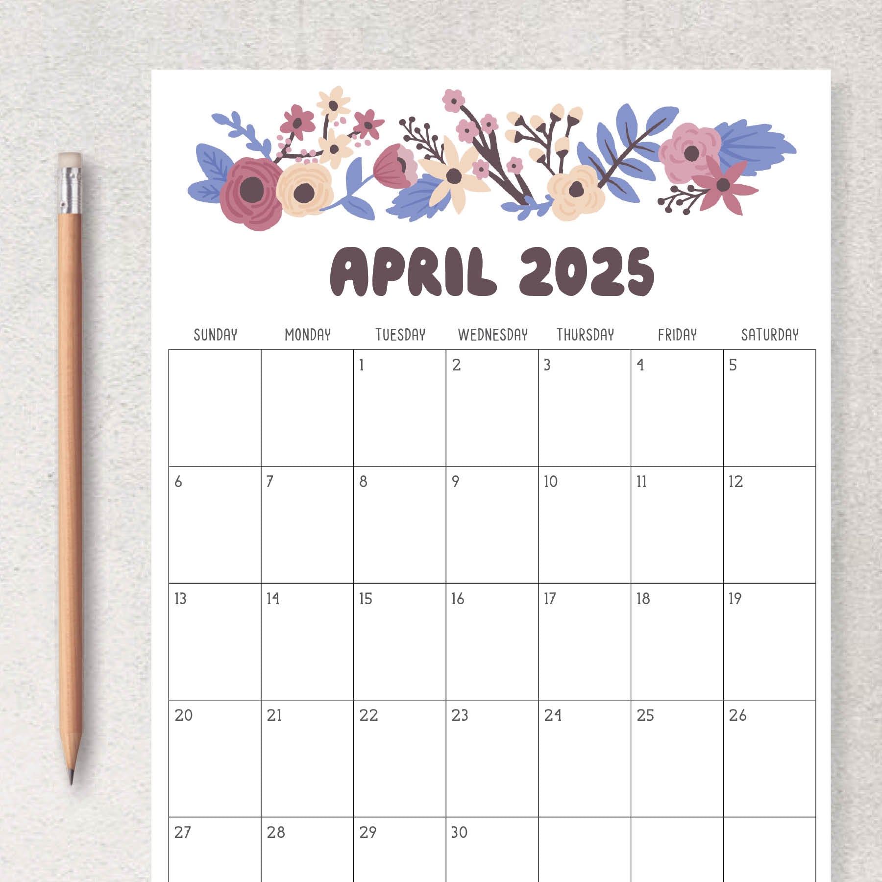 Printable 2025 Calendar