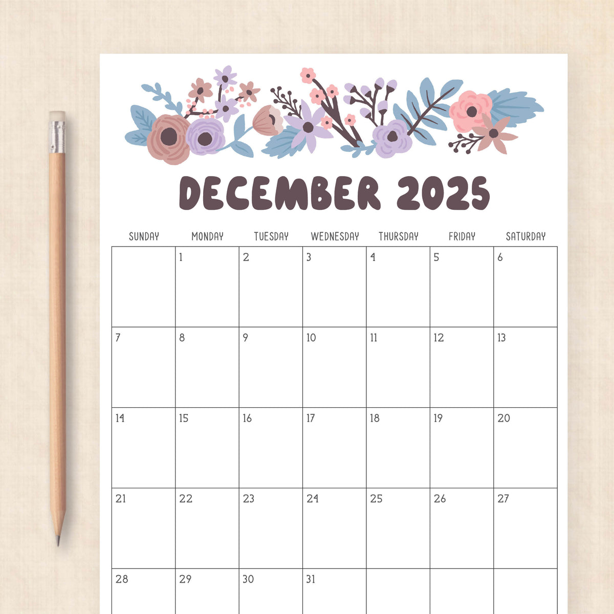 Printable 2025 Calendar